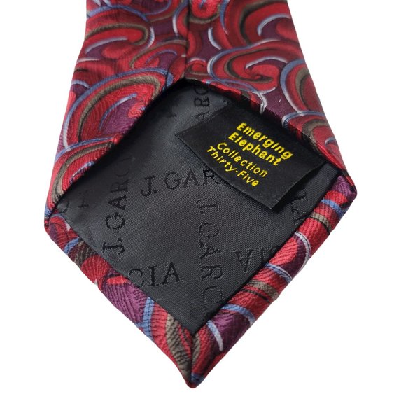Jerry J. Garcia 100% Silk Emerging Elephant Collection Neck Tie Grateful Dead - Picture 6 of 6